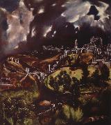 El Greco utsik over toledo oil on canvas